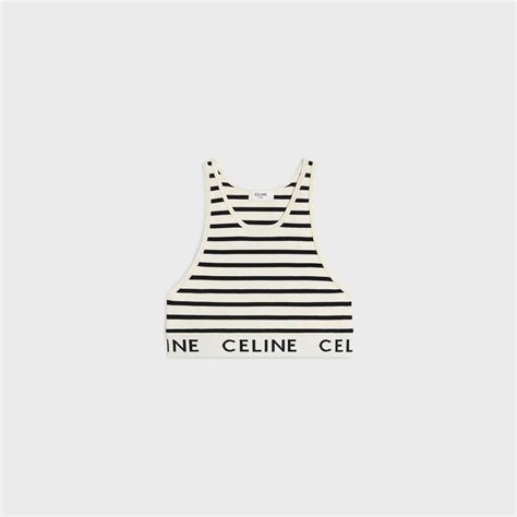 CELINE BRA IN ATHLETIC KNIT .